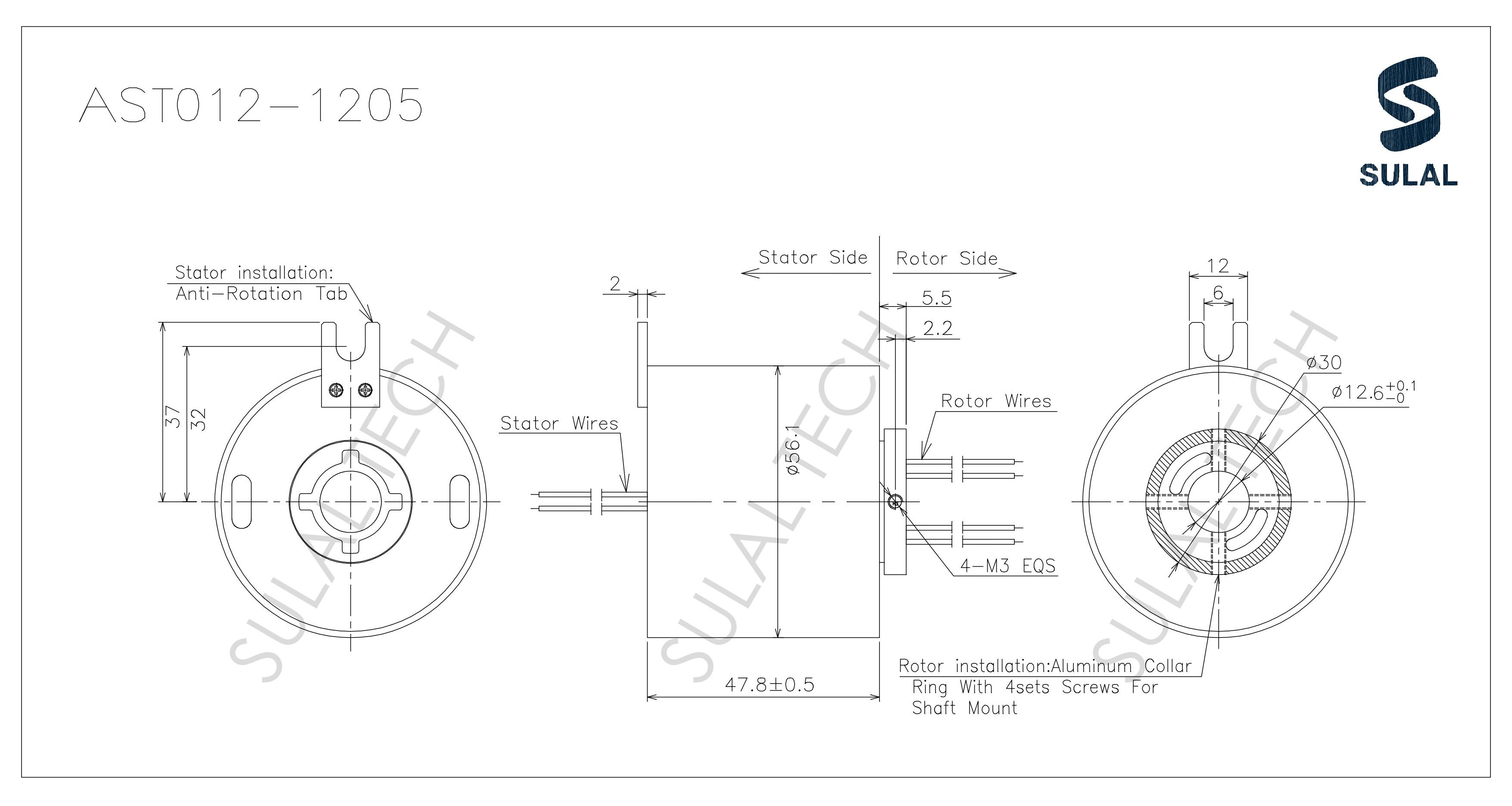 AST012-1205-Outline Drawing