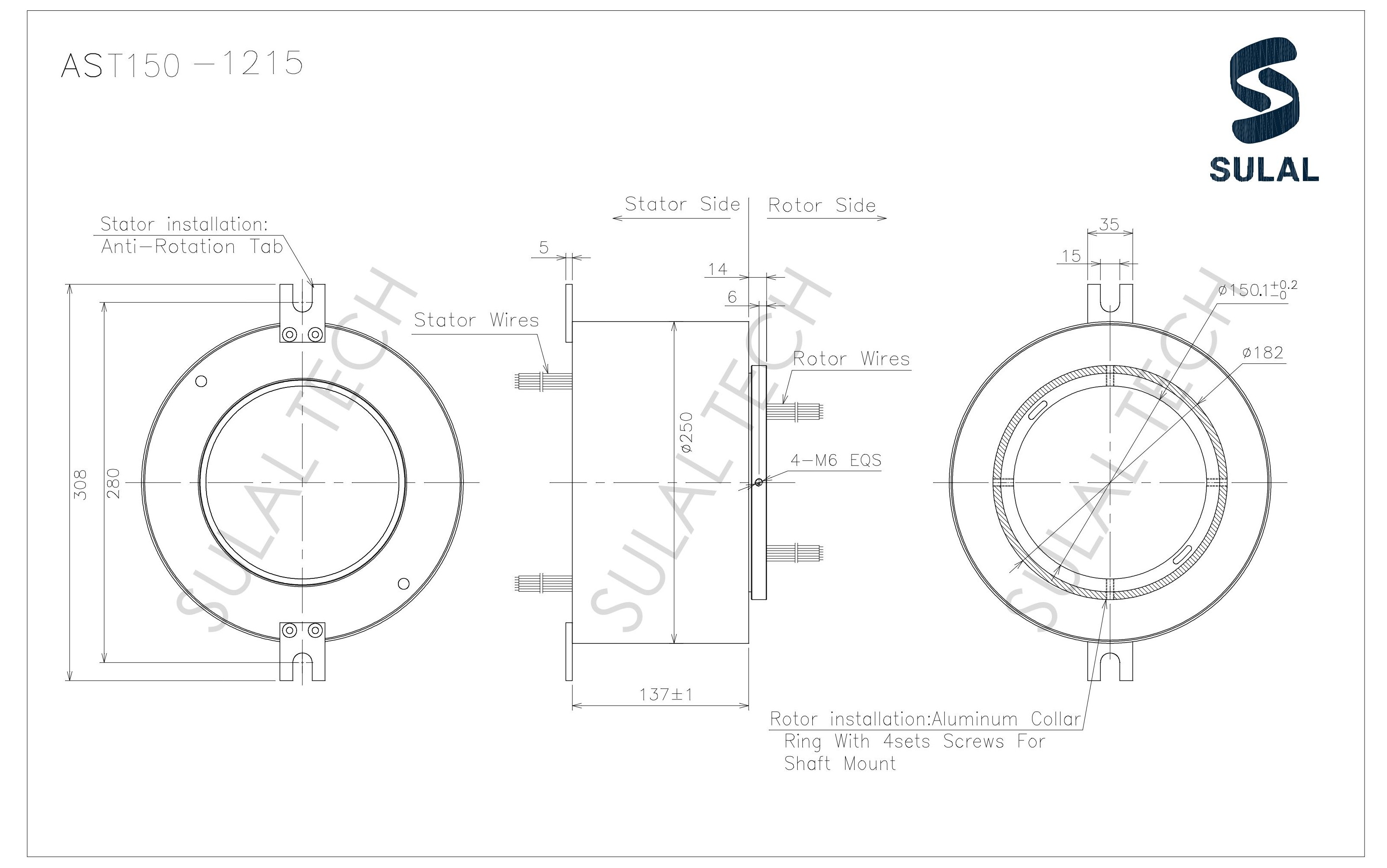 AST150-1215-Outline Drawing