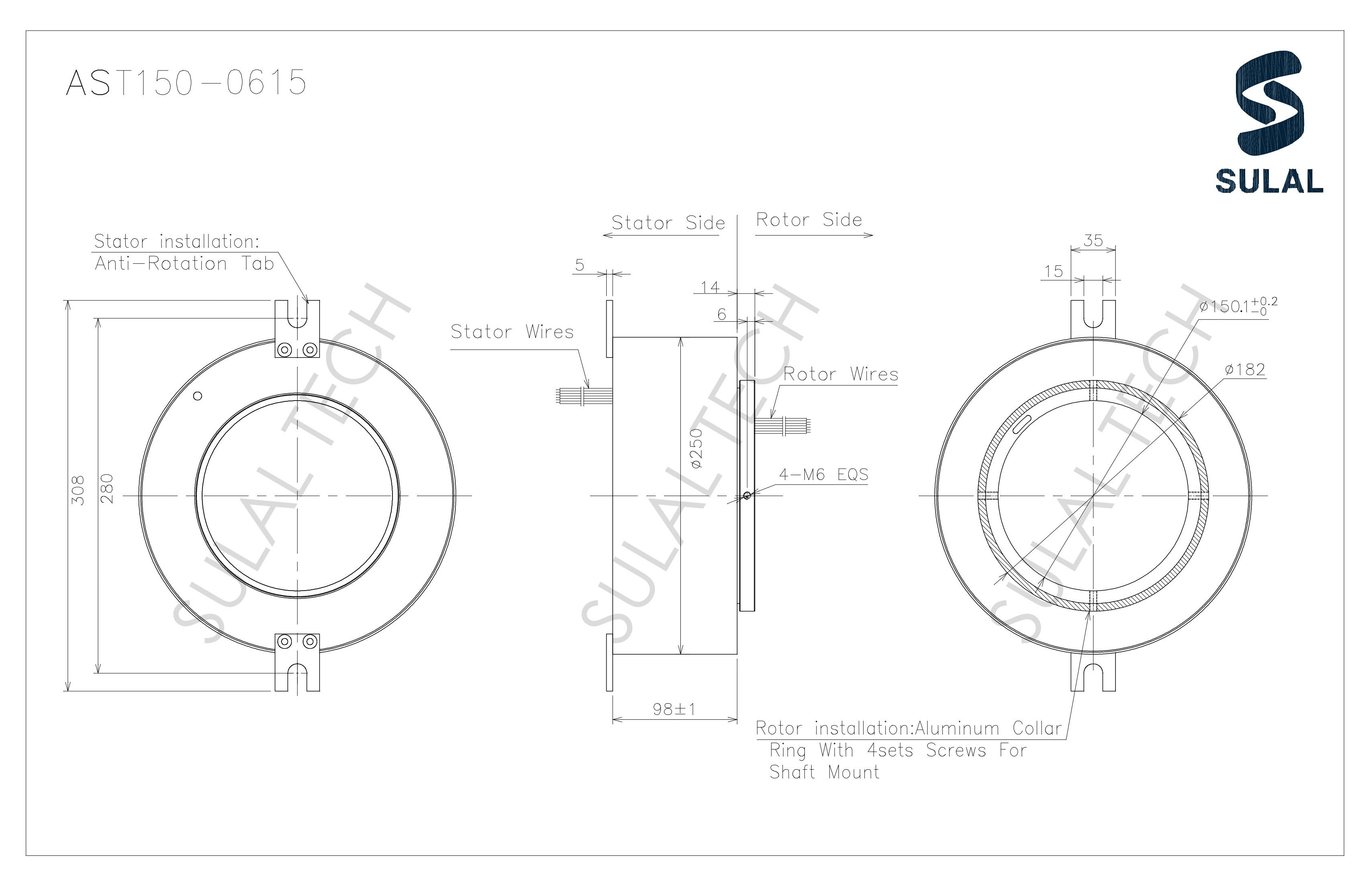 AST150-0615-Outline Drawing