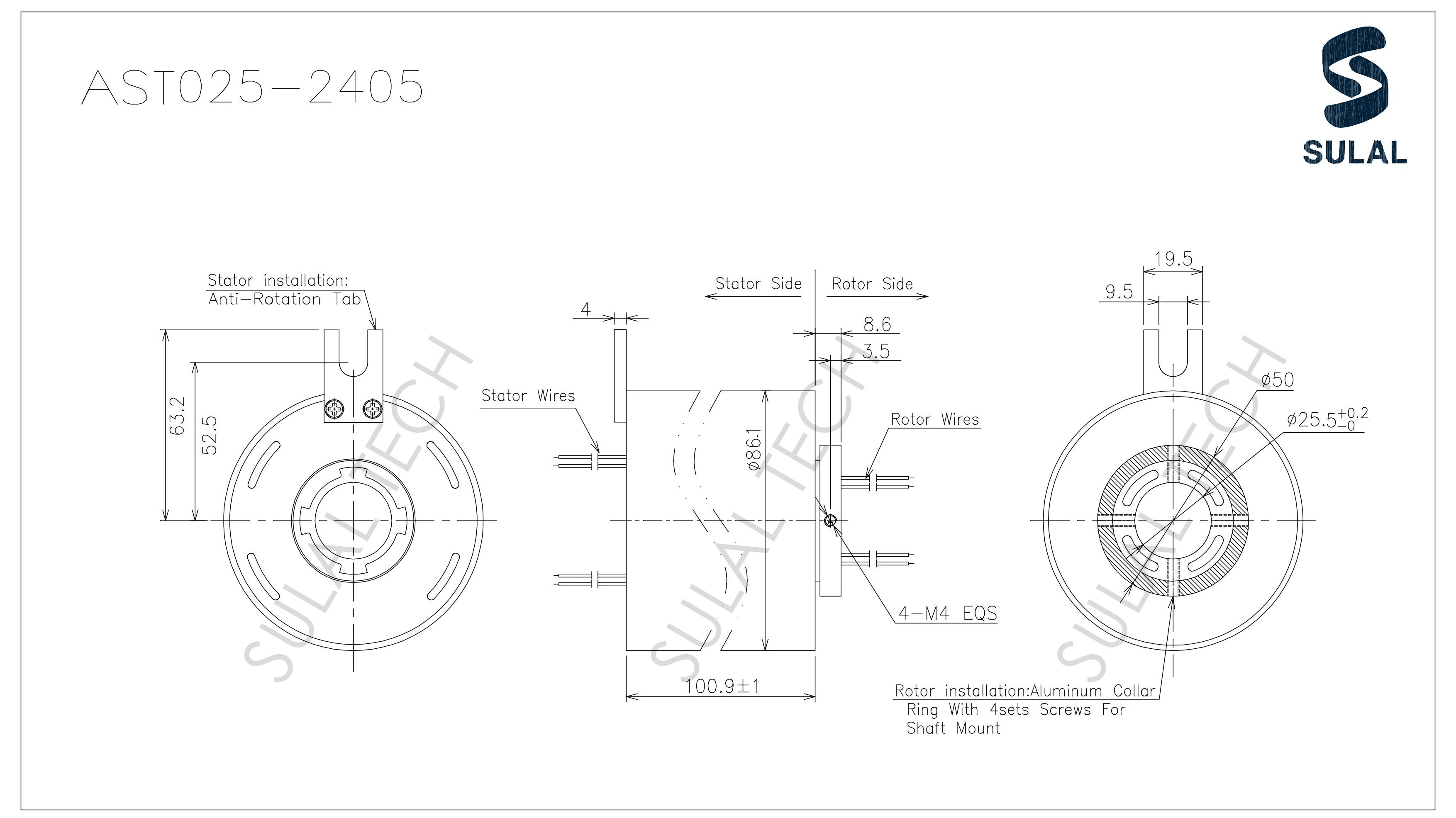AST025-2405-Outline Drawing