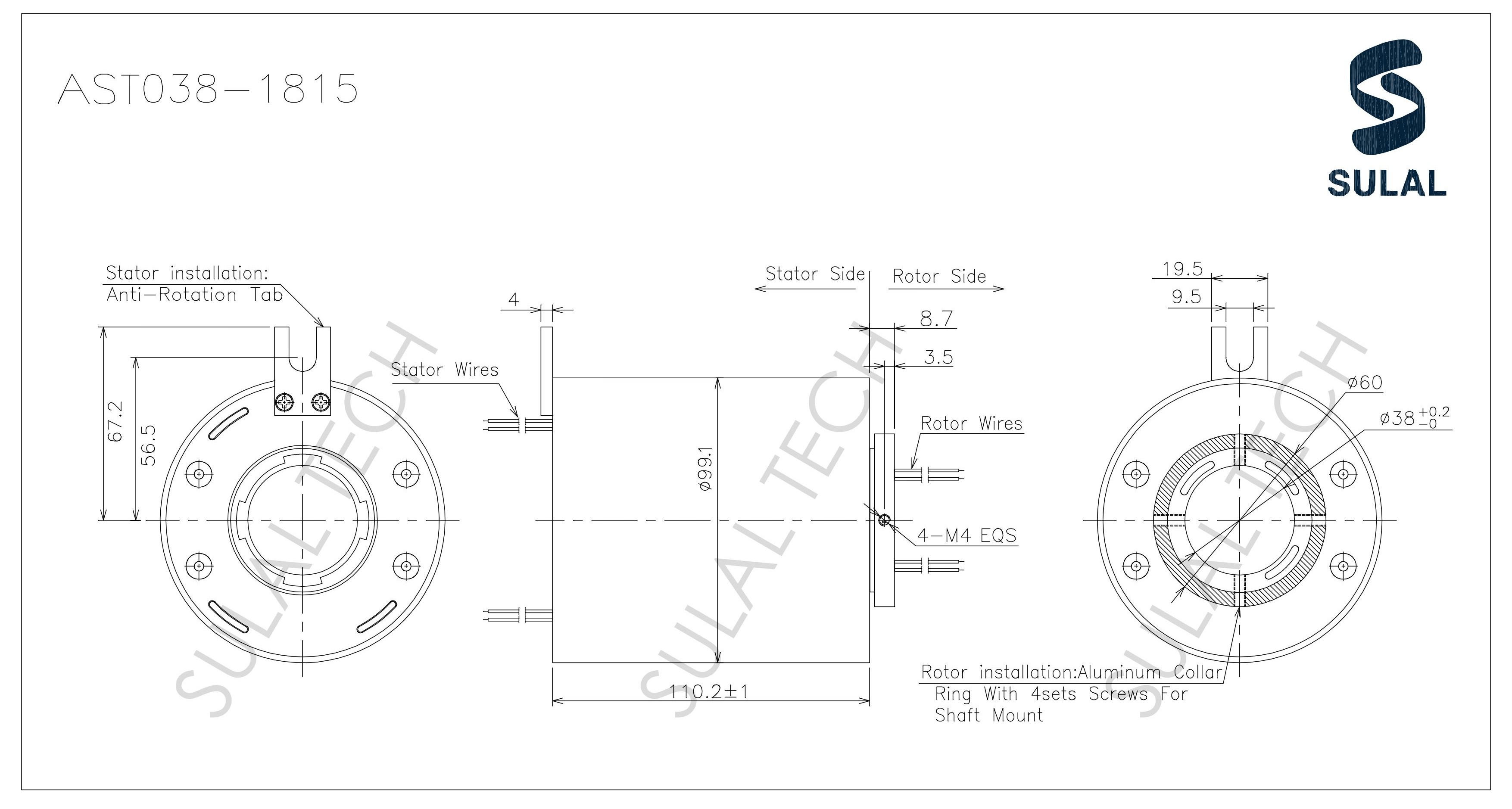 AST038-1815-Outline Drawing