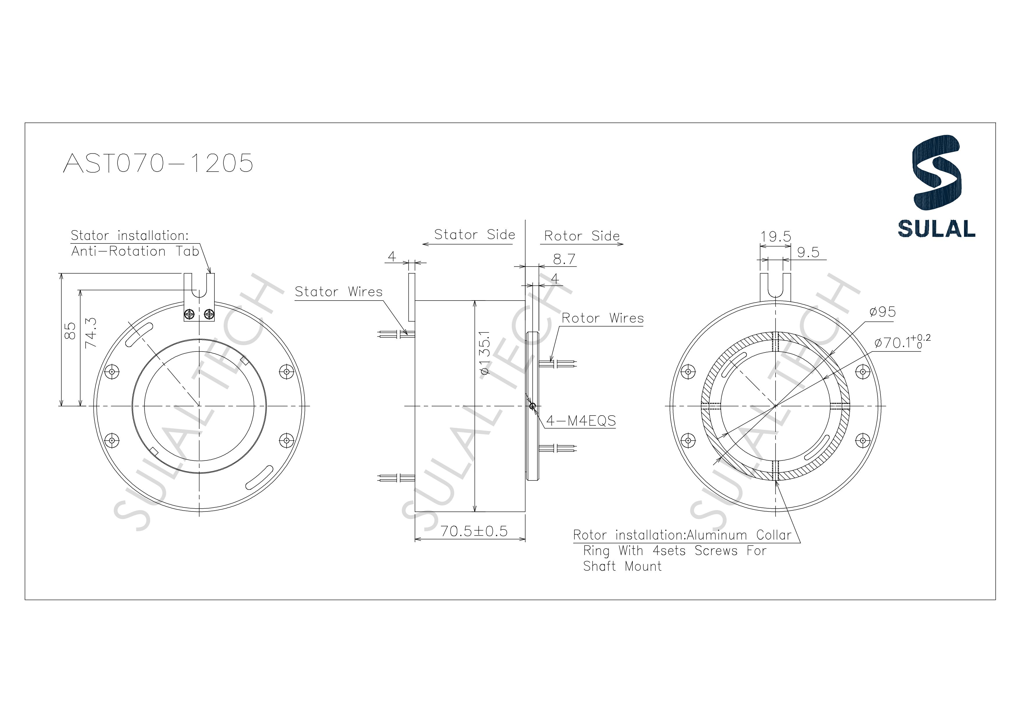 AST070-1205-Outline Drawing